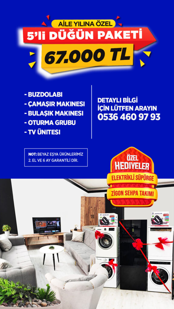 düğün paketi, aile yılı, beyaz eşya paketi